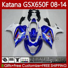 Bodywork For SUZUKI KATANA GSXF 650 GSX-650F GSX650F GSXF650 2008 2009 2010 2011 White blue 12 13 14 120No.80 GSX 650F GSXF-650 08 09 10 11 2012 2013 2014 OEM Fairings