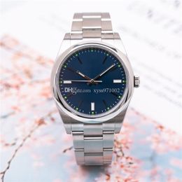 Premium Asia Watch 2813 Sport Automatic Mechanical Men's Watches 39mm Dark Blue Dial Delicate Stainless Steel Strap Sapphire Glass Watchs 114300 wrisr watch