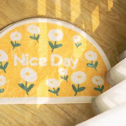 Carpets Cute Flower Non-slip Mat Printed Doormat Bathroom Toilet Area Rug Entrance Doormats For Living Room Decor CocinaCarpets