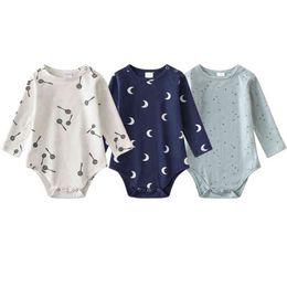 3PCS/lot Summer Newborn Romper Baby Fashion Print Pyjamas Jumpsuit Casual Outfit Cotton Bodysuit Baby Boy Girl One-Piece G220521