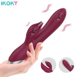 G-spot Rabbit Vibrator sexy Toy for Women Adult Products Chargable Dildo 2 Motors 10 Speeds Clitoris Stimulation