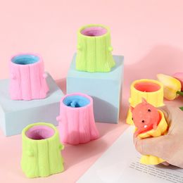 funny fidget toys Canada - Fidget Toys Sensory Keepsakes Squeeze Squirrel Cup Kids Novelty Funny Cartoon Animal Home Party Gifts Decompression Toy Surprise 396 H1