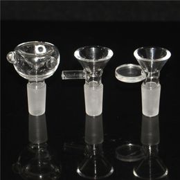 Hookah 10mm 14mm Male Glass Bowl Tobacco Pipes Thick Smoking Accessories bowl dry herb Bowls For Hookahs Bong ash catcher dab rig