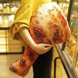 3D Simulation Food Shape Plush Pillow Creative Chicken Sausage Toys Stuffed Sofa Cushion Home Decor Funny Gifts for Kids Y200103