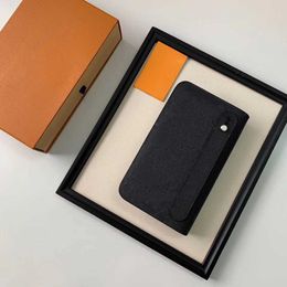 M2012 leather wallet brand wallets for men multicolor designer short wallet Card holder women purse classic zipper pocket