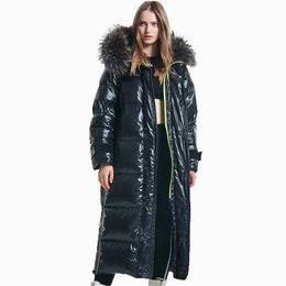 CEPRASK New Fashion Women's Winter Jacket High Quality Cotton Hooded Fur Coat Long Thick Warm Casual Woman Parkas 201019