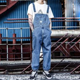 retro japan Canada - Jeans Men 2022 Hip Hop One-piece Denim Overalls Men's Japanese Retro Loose Large Size Trousers M-XXL