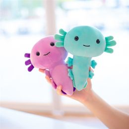 20cm Kawaii Axolotl Plush Toy Cartoon Cute Animal Stuffed Plushie Doll For Kids Birthday Christmas Halloween Gifts
