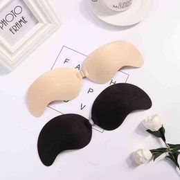 5PC New Sexy Invisible Bras Women Push Up Silicone Mango Bra Self Adhesive Seamless Strapless Front Closure Gel Lingerie Y220725