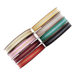 Yarn-dyed Golden Ribbon Ribbon Baking Gift Wrapping Home Decor Headdress Ribbon 10 Yards 1222712