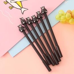 Gel Pens 40 Pcs Creative Stationery Cute Bear Style Pen 0.38mm Black Student Writing Tools Factory Direct Sales