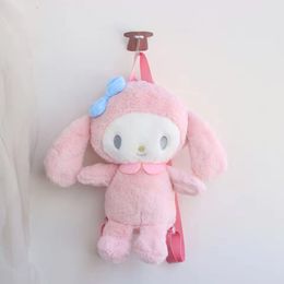 30cm Kuromi Stuffed bags Animals Children's cartoon casual backpack cute new plush backpack for women/kids