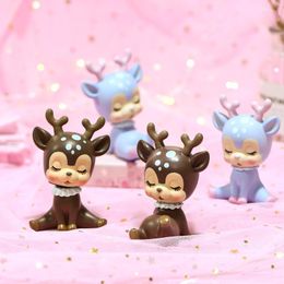 Christmas Decorations Cute Deer Car Pendants Xmas Cartoon Elk Gifts Oranments Merry Decor For Home 2022 Happy Year Kids NoelChristmas