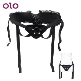 OLO Strap On Dildos Pants Lace Penis Bondage Lesbian Panty Female Masturbator Adult Products sexy Toys for Women