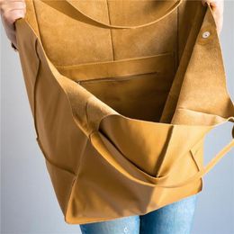 Evening Bags Soft Large Capacity Tote Bag Shopper Women Handbag Luxury Pu Leather Shoulder Retro Oversized Women's TrendEvening