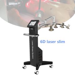 Professional 6D Lipo Laser Slimming Machine 635nm 532nm Wavelength Red Green Light Laserlipo Cellulite Reduction Fat Burning Body Shaping System For Commercial