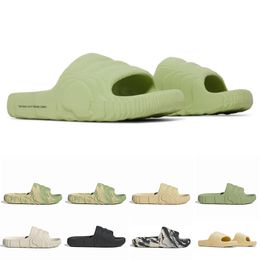 New Designer Originals Adilette 22 Slides Men Women Slipper Sandals Magic Lime Desert Sand Green Glow Orange Resin Beach Shoes Outdoor Mens Slippers