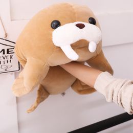 45cm / 55cm Kawaii Walrus Plush Pillow Lying Animal Sea Lion Doll Simulation Morse Toys Stuffed Baby Kids Birthday Gift LA330