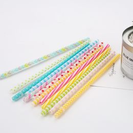 25pcs Reusable Plastic Straws for Tumbler Mason Jars 23cm Drinking Straws Hard Plastic Drinking Straw BPA-Free