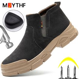 High Quality Welding Shoes Work Boots Anti-smash Anti-slip Oil-resistant Industrial Shoes Anti-puncture Safety Shoes Men Boots
