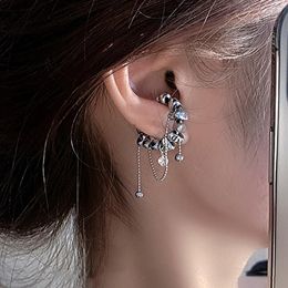 fashion hoop earrings wholesale UK - Clip-on & Screw Back Fashion Design Trendy Metal Square Hoop Earrings For Women Geometric Tassel No Piercing Cartilage Ear Jewelry GiftsClip
