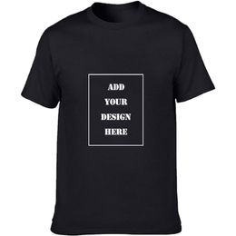 Custom T shirt Men and Women DIY Short Sleeve Casual Top Lover Couple Brand Fashion 220614
