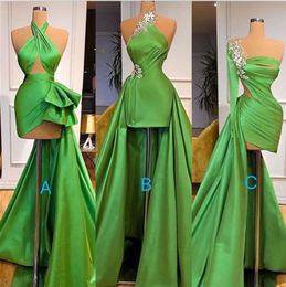Green Beaded evening dress for women vestidos de fiesta de longo mermaid sexy luxury formal party dresses