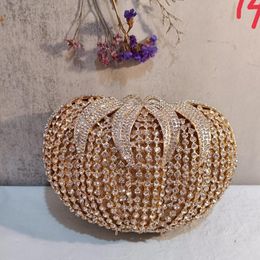 Evening Bags Gold Clutch Purse Women Party Bag Luxury Handbag Crystal Long Design Femme Chain Shoulder Pochette FemmeEvening