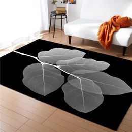 Leaves Plant Printed Carpets For Living Bedding Room Hallway Large Rectangle Area Yoga Mats Modern Outdoor Floor Rugs Home Decor