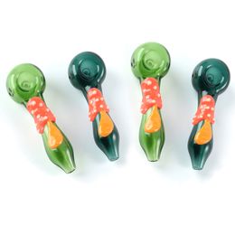 Mushroom Style Smoking Oil Burner Pipe Thick Pyrex Glass Pipes Unique Tobacco Pipes Mini Hookahs Dab Rigs Wholesale