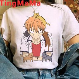 Japanese Anime Fruits Basket T Shirt Women Kawaii Summer Tops Cartoon Graphic Tees Harajuku Unisex Grunge T-shirt Female