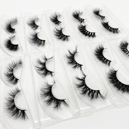 False Eyelashes 5D Mink Lashes Wholesale Bulk Items 10/30/50 Pairs Soft Fluffy Messy Natural Strip Makeup Fake EyelashesFalse