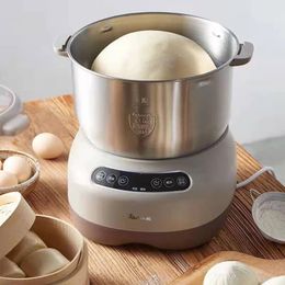 Automatic Dough Mixer Blender 220V Kneading Machine 7L Stainless Steel Flour Dough Maker For Bread Noodles Multifunction Cookware