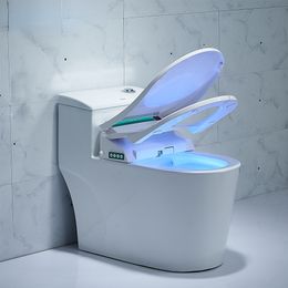 Intelligent Toilet Seat Elongated Electric Bidet Cover LCD 3 Colour Smart Bidet Heating Sits Led Light Wc F3-1