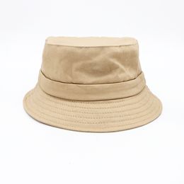 Luxury designer bucket hats summer bob cap solid color hat metal letter logo