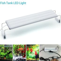 5730SMD LED rium Fish Tank Light Bar With Extendable Bracket 4 Rows Of White & Blue LEDs For riums EU Plug Y200917