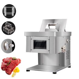 Meat slicer for pork beef lamb benchtop fresh meat cutting machine shredded diced