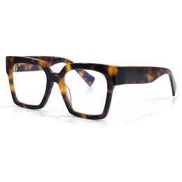 2022 Acetate Square Wrap Glasses Frame Men Women Retro Plate Optical Frame Designer Ornamental Clear Spectacle