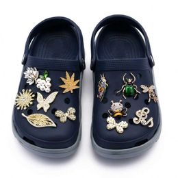 Pretty Classic Alloy Rhinestone shoe charms rose dragonfly insect owl for clog shoe custom clog charms decoration for kids