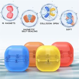 Quadratische Spritzbälle, wiederverwendbare Wasserball-Dekorationsballons, Spielzeug, Silikonbomben, Sommerkampfspiele, Stressabbau-Spielzeug, Geschenke für Kinder