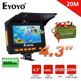 Fish Finder Eyoyo EF05PRO Original 4.3" 20M Underwater Fishing Camera 8500mAh Battery Infrared LED Night Vision