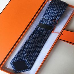 2022 Luxury Necktie High Quality Mens Letter 100% Tie Silk Necktie black blue Aldult Jacquard Party Wedding Business Woven F246G