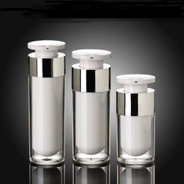 30ml lock head acrylic airless vacuum pump lotion bottle for emulsion