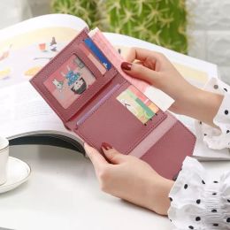 Women Small Fashion Hasp Wallets Female Three Fold Leather Coin Purses Ladies Card Holder Clutch Phone Bag Money Clip