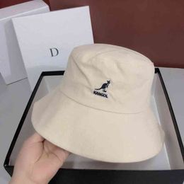 Kangaroo Kangol Hat Fisherman Female Tide Brand Sunscreen Face Small Ins Flat Top Hat All Shade Spring and Summer Korean Version Tide 786