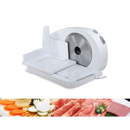 220V Electric Meat Slicer Household Mutton Roll Grinder Beef Lamb Cutting Machine Vegetable Bread Slicing
