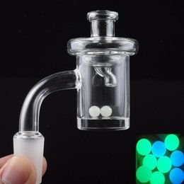 flat crank UK - Flat Top 5mm Thick Bottom Quartz Banger Nail With Glass UFO Crank Carb Caps Terp Pearl For Dab Rigs Glass Bongs Water Pipes324e