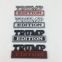7,3 * 3 cm Trump Car Plastic Sticker Decorazione Elezioni presidenziali americane Trump Supporter Body Leaf Board Banner