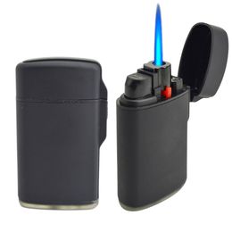 Jet Torch Lighter Blue Flame Butane Gas Windproof Refillable Cigar Cigarette Lighters Adjustable Flame Spray Gun Torches