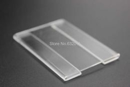 15x10cm Acrylic T1.2mm Plastic Sign Price Tag Label Display Paper Promotion Name Card Holders Wall Stick Type 10pcs label frame